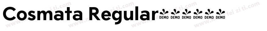 Cosmata Regular字体转换